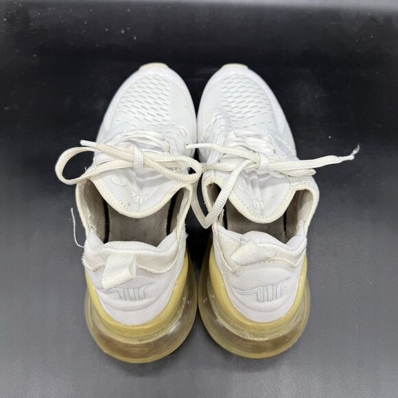 Nike Air Max 270 GS White Sneaker Shoe 943345-103 Youth Size 7Y - Picture 5 of 7
